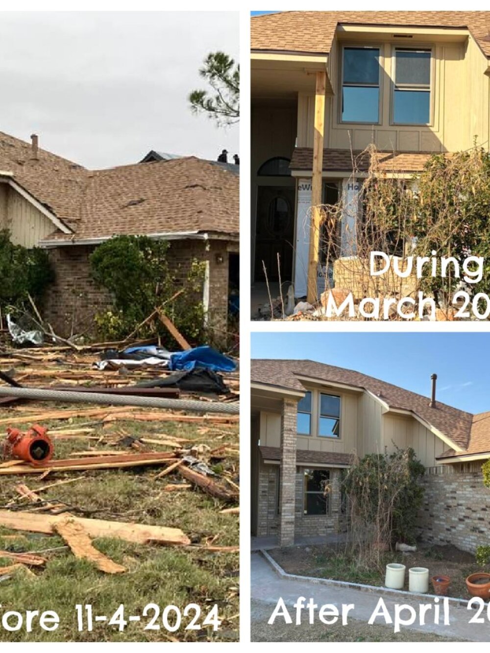 House repairs from 11-3-2024 Tornado